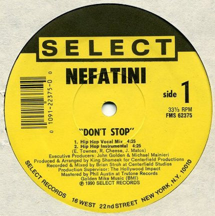 Nefatini : Don't Stop (12")