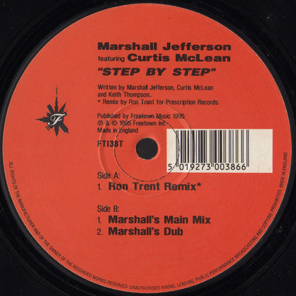 Marshall Jefferson Featuring Curtis McLean* : Step By Step (12")