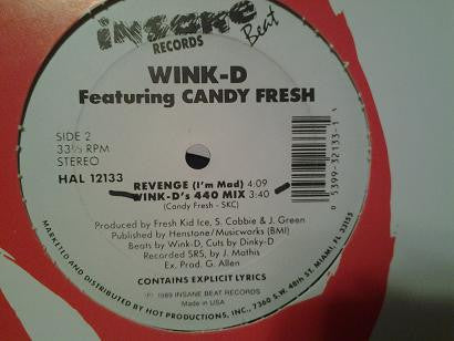 Wink-D Featuring Candy Fresh : Get Busy (12", Whi)