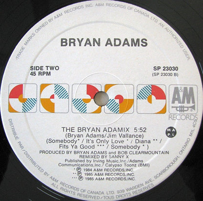 Bryan Adams : Diana / Summer Of 69' / The Bryan Adamix (12", EP)
