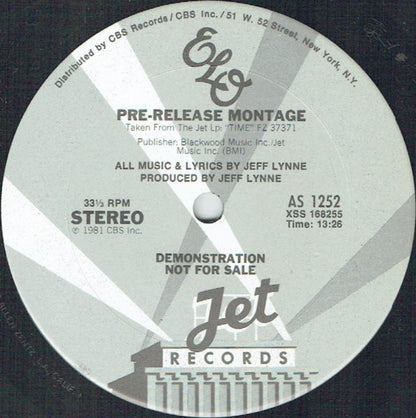 Electric Light Orchestra : Hold On Tight / Pre-Release Montage (12", Single, Promo, Smplr)