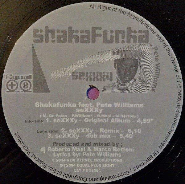 Shakafunka Feat Pete Williams (29) : SeXXXy (12")