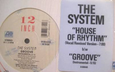 The System : House Of Rhythm / Groove (12", Single)