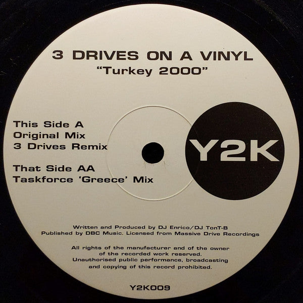 3 Drives On A Vinyl* : Turkey 2000 (12")