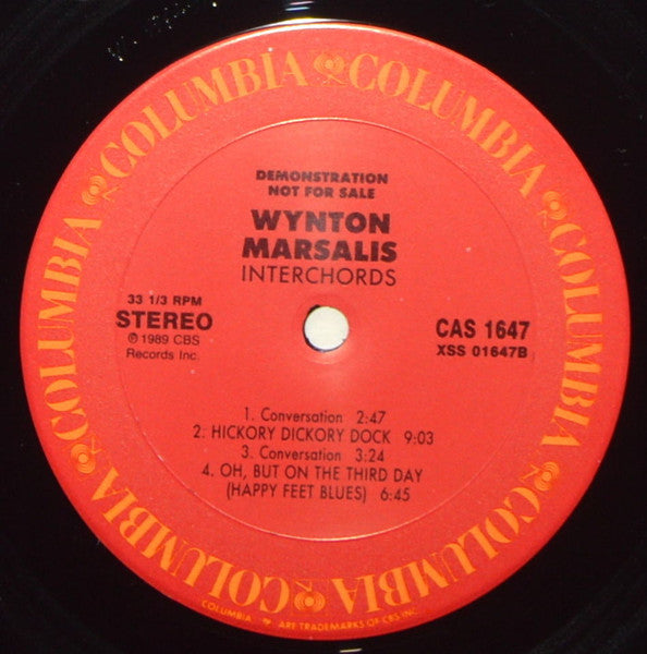 Wynton Marsalis : Interchords (LP, Promo)