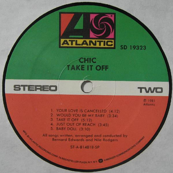 Chic : Take It Off (LP, Album, SP-)