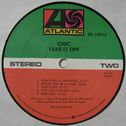 Chic : Take It Off (LP, Album, SP-)
