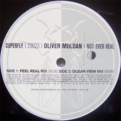 Oliver Moldan : Not Ever Real (12")
