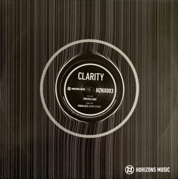 Clarity (4) : Twisted Logic / Parallels (Sabre Remix) (12")