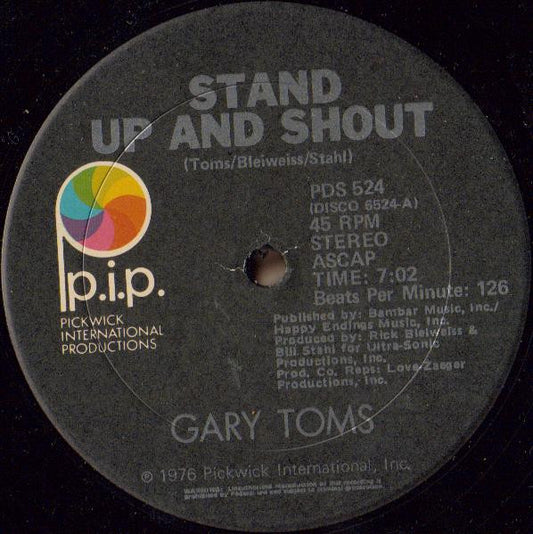 Gary Toms : Stand Up And Shout (12", Ltd)