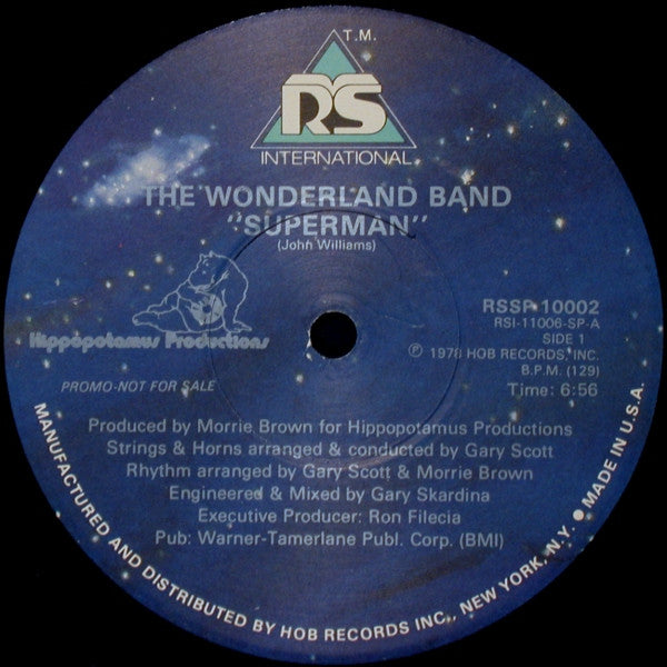 The Wonderland Band : Superman / Thrill Me (With Your Super Love) (12", Single, Promo)