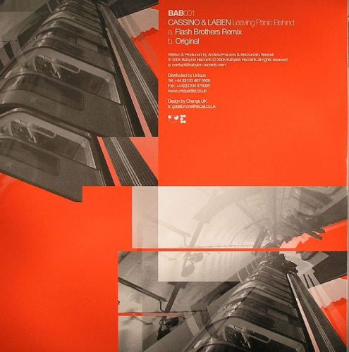 Cassino & Laben* : Leaving Panic Behind (12")