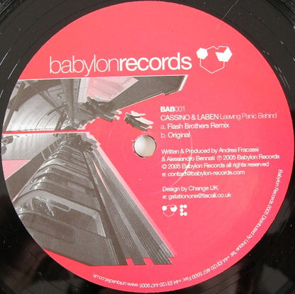 Cassino & Laben* : Leaving Panic Behind (12")
