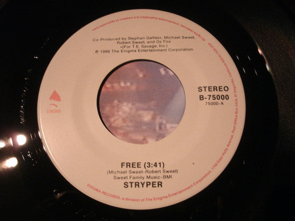 Stryper : Free (7", Single)