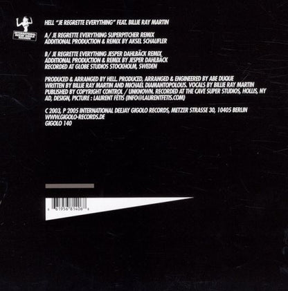 Hell Feat. Billie Ray Martin : Je Regrette Everything (12")