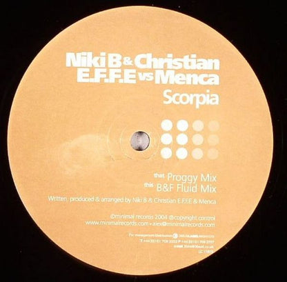 Niki B & Christian E.F.F.E. vs. Menca : Scorpia (12")