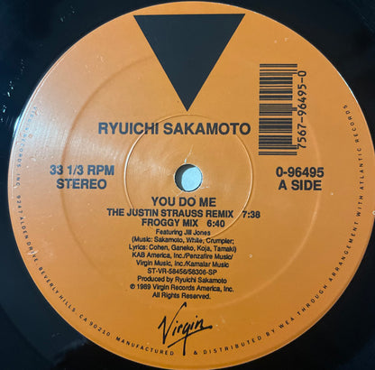 Ryuichi Sakamoto Featuring Jill Jones : You Do Me (12")