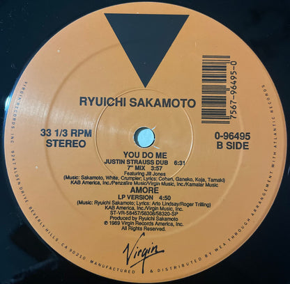 Ryuichi Sakamoto Featuring Jill Jones : You Do Me (12")