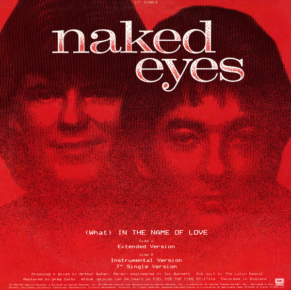 Naked Eyes : (What) In The Name Of Love (12", Single)