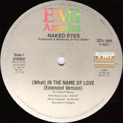 Naked Eyes : (What) In The Name Of Love (12", Single)