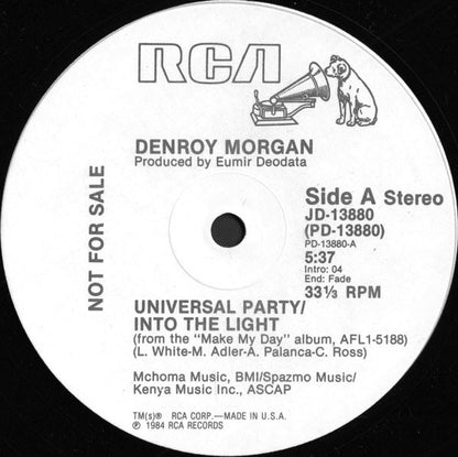 Denroy Morgan : Universal Party / Into The Light (12", Promo)