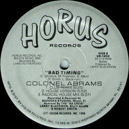 Colonel Abrams : Bad Timing (12")