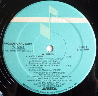 Whodini : Magic's Wand (12", Promo)