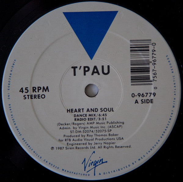 T'Pau : Heart And Soul (12")