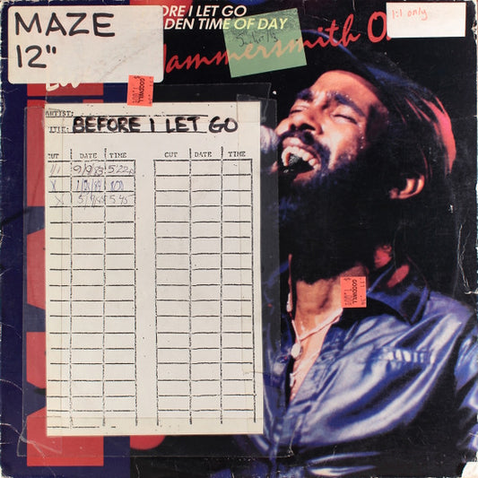 Maze Featuring Frankie Beverly : Before I Let Go / Golden Time Of The Day (12")