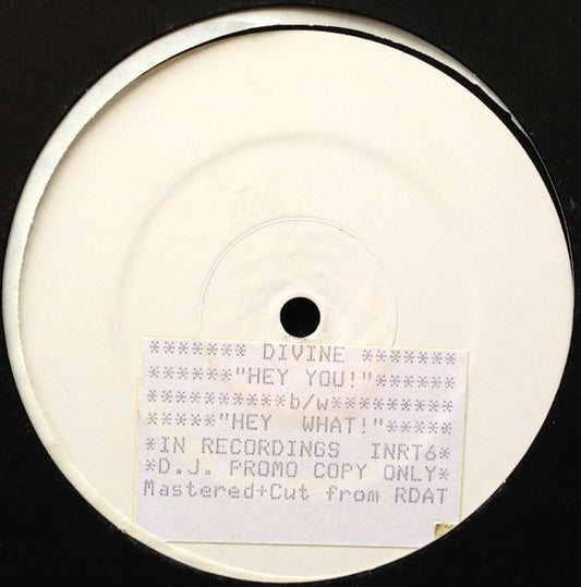 Divine : Hey You! (12", Promo, W/Lbl)
