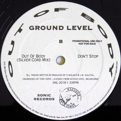 Ground Level : Out Of Body (12", Promo)