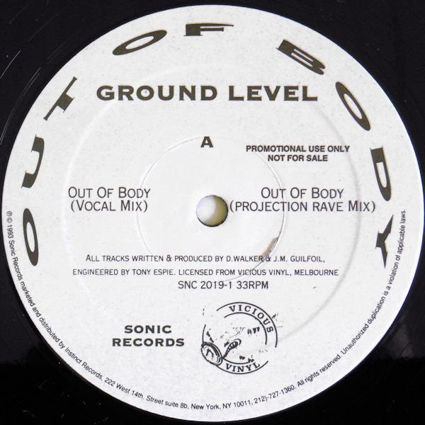 Ground Level : Out Of Body (12", Promo)