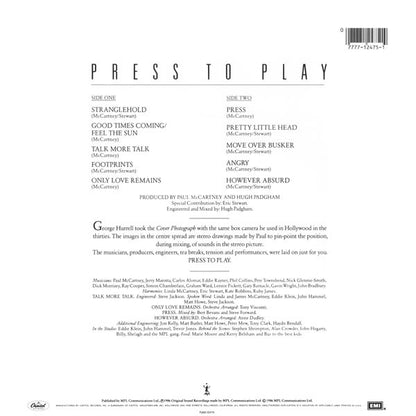 Paul McCartney : Press To Play (LP, Album, Spe)