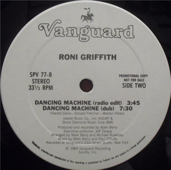 Roni Griffith : Dancing Machine (12", Promo)