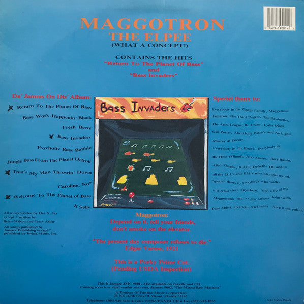 Maggotron : The Invasion Will Not Be Televised (Cos We Don't Have A Video) (LP, Album)