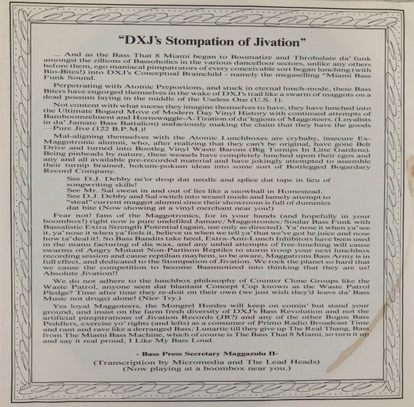 Maggotron : The Invasion Will Not Be Televised (Cos We Don't Have A Video) (LP, Album)