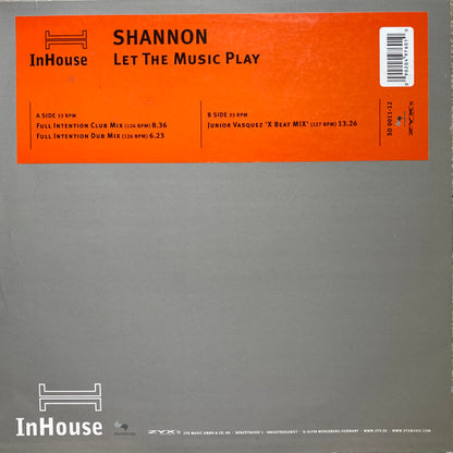Shannon : Let The Music Play (12")