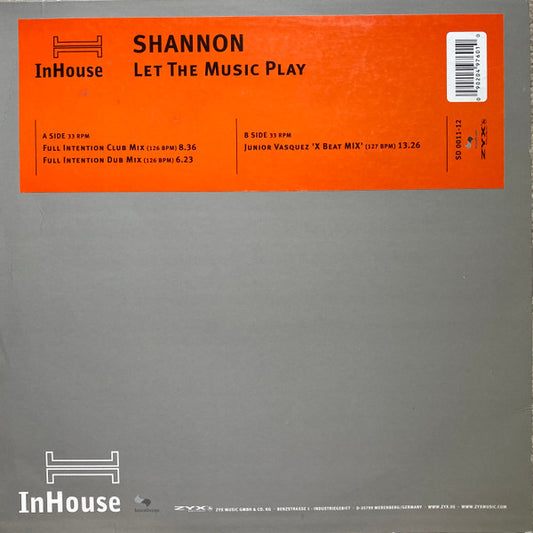Shannon : Let The Music Play (12")