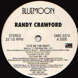 Randy Crawford : Give Me The Night (12", Promo)