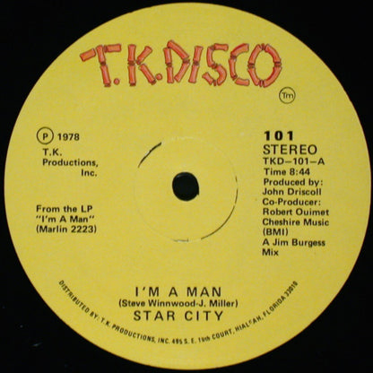 Star City : I'm A Man (12")