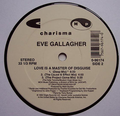 Eve Gallagher : Love Is A Master Of Disguise (12")