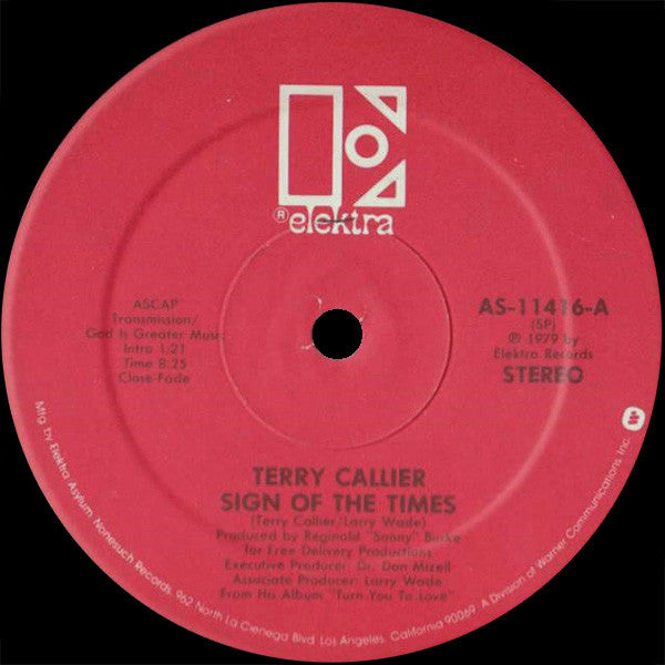Terry Callier : Sign Of The Times / Occasional Rain (12")