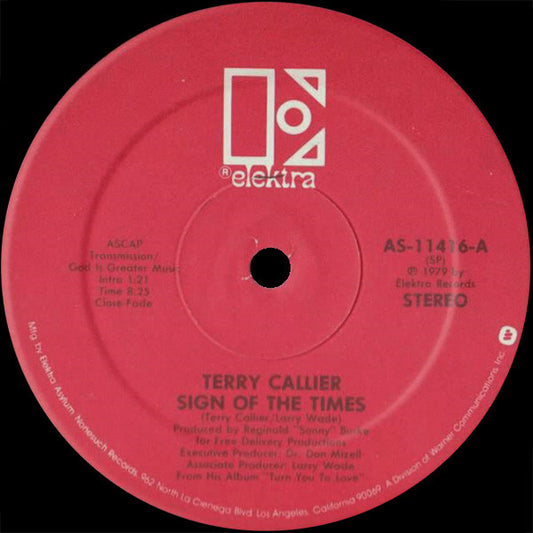 Terry Callier : Sign Of The Times / Occasional Rain (12")