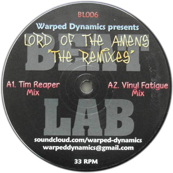 Warped Dynamics : Lord Of The Amens 'The Remixes' (12")