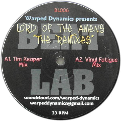 Warped Dynamics : Lord Of The Amens 'The Remixes' (12")