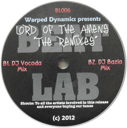 Warped Dynamics : Lord Of The Amens 'The Remixes' (12")