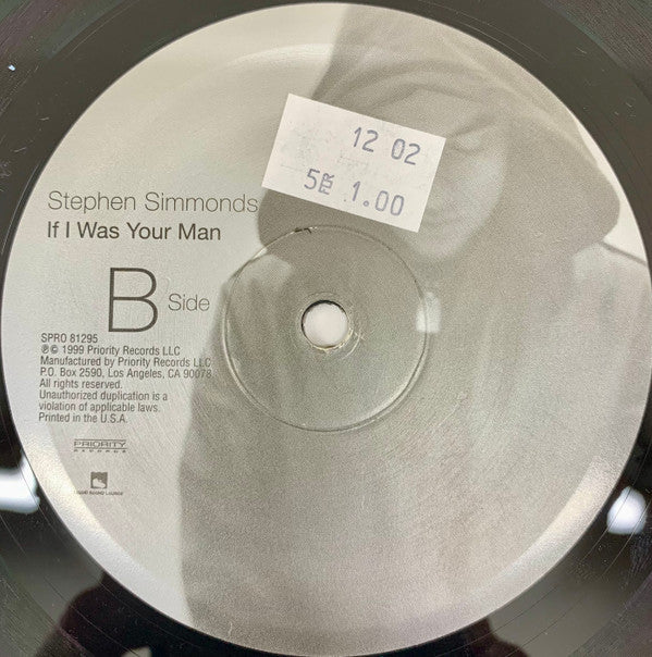 Stephen Simmonds : If I Was Your Man (12", Promo)