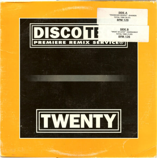 Various : DiscoTech Twenty (3x12", Comp, Promo)
