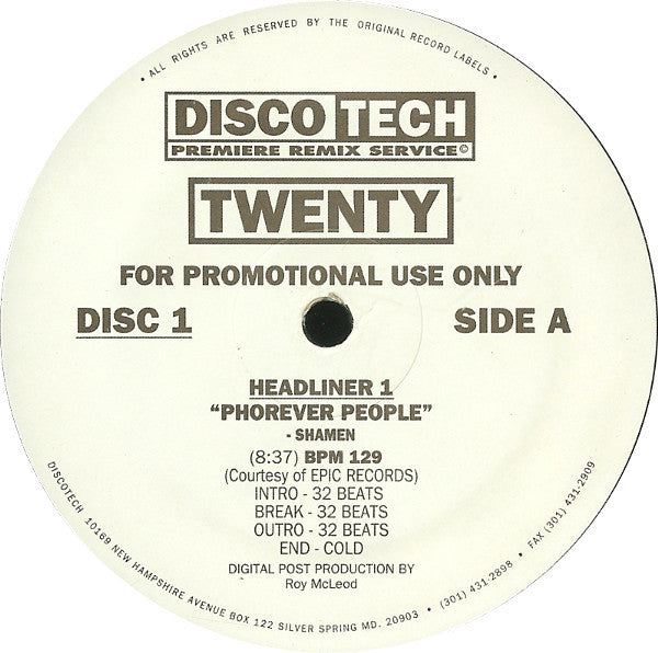 Various : DiscoTech Twenty (3x12", Comp, Promo)