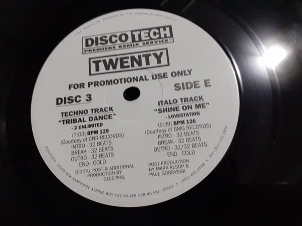 Various : DiscoTech Twenty (3x12", Comp, Promo)